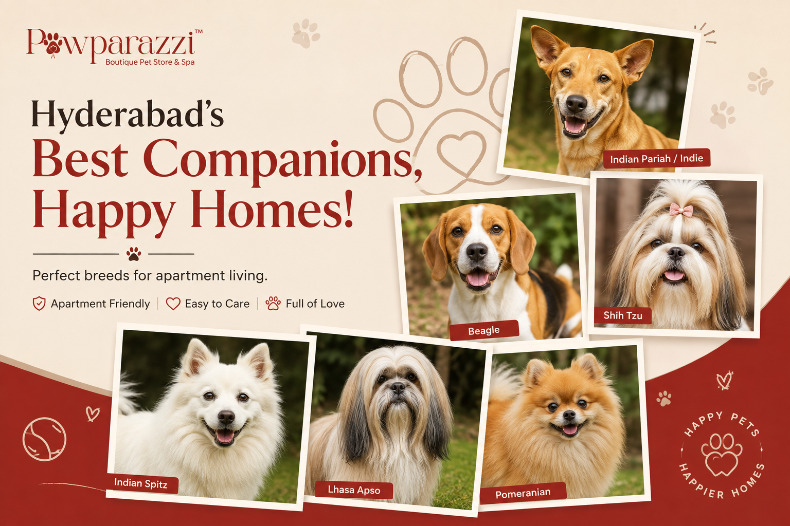 Best Dog Breeds for Apartments in Hyderabad- A Local Guide
